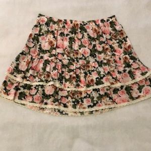 Forever 21 | Pink Floral Skirt | Junior M